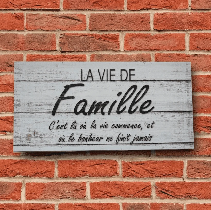 Contemporary La Vie De Famille Wall Art Original