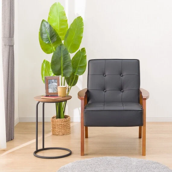 Eco-Friendly 1P SOFA N-SHIELD LUCCHI2-KD BK MBR Relaxed