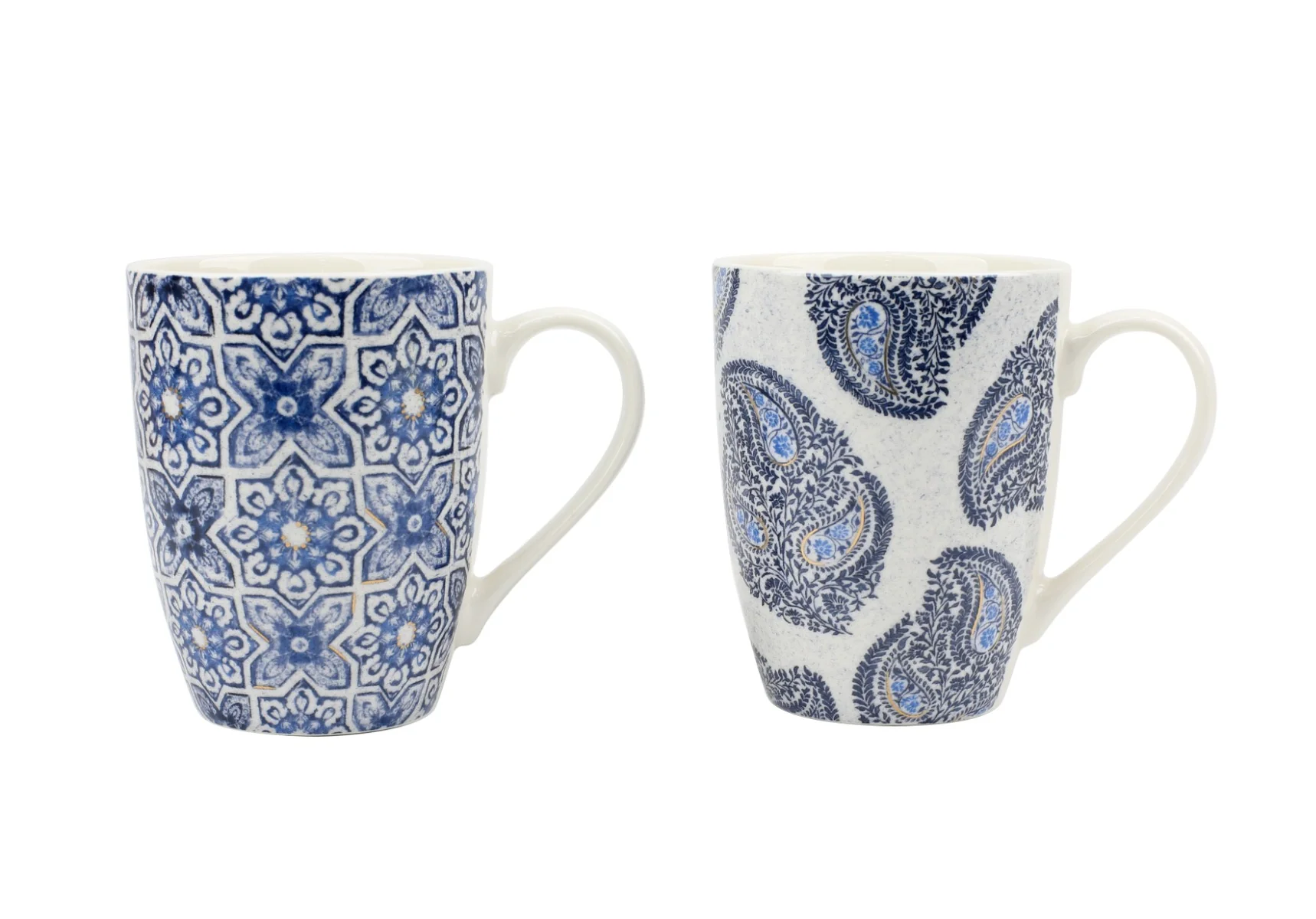 Lightweight New Bone Mug 11oz Blue Tiles Asst Decals Selected