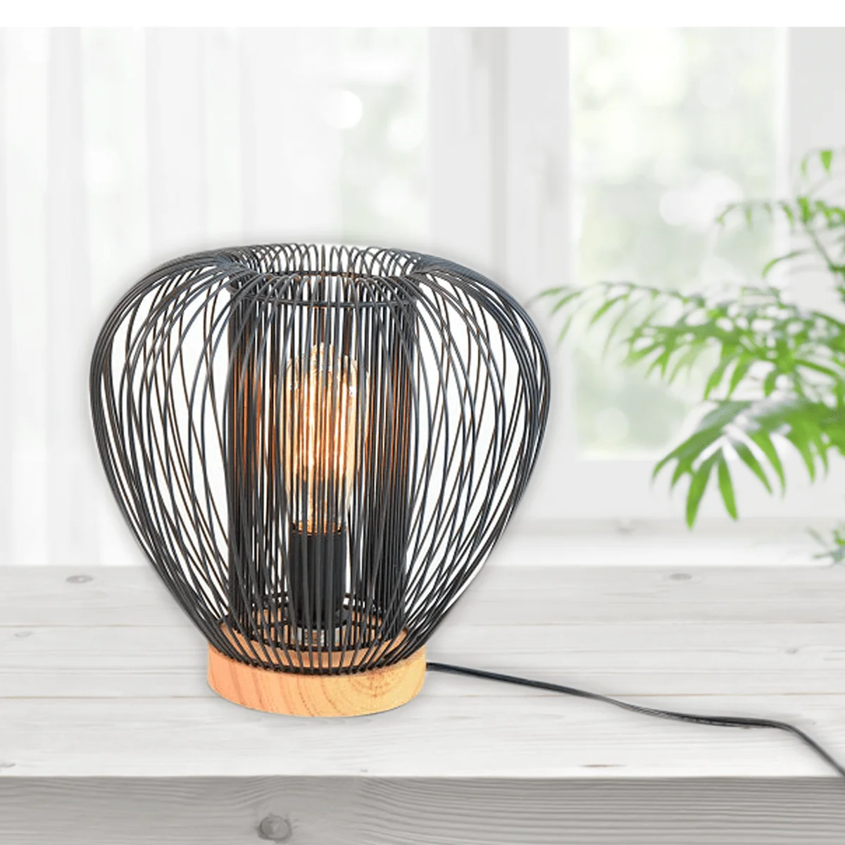 Powerful Lamp Curved Wire With Bulb High-Quality