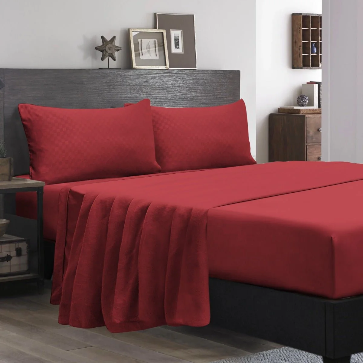 Advanced Comfort Sheet Set Asst Bordure Dobby Outstanding