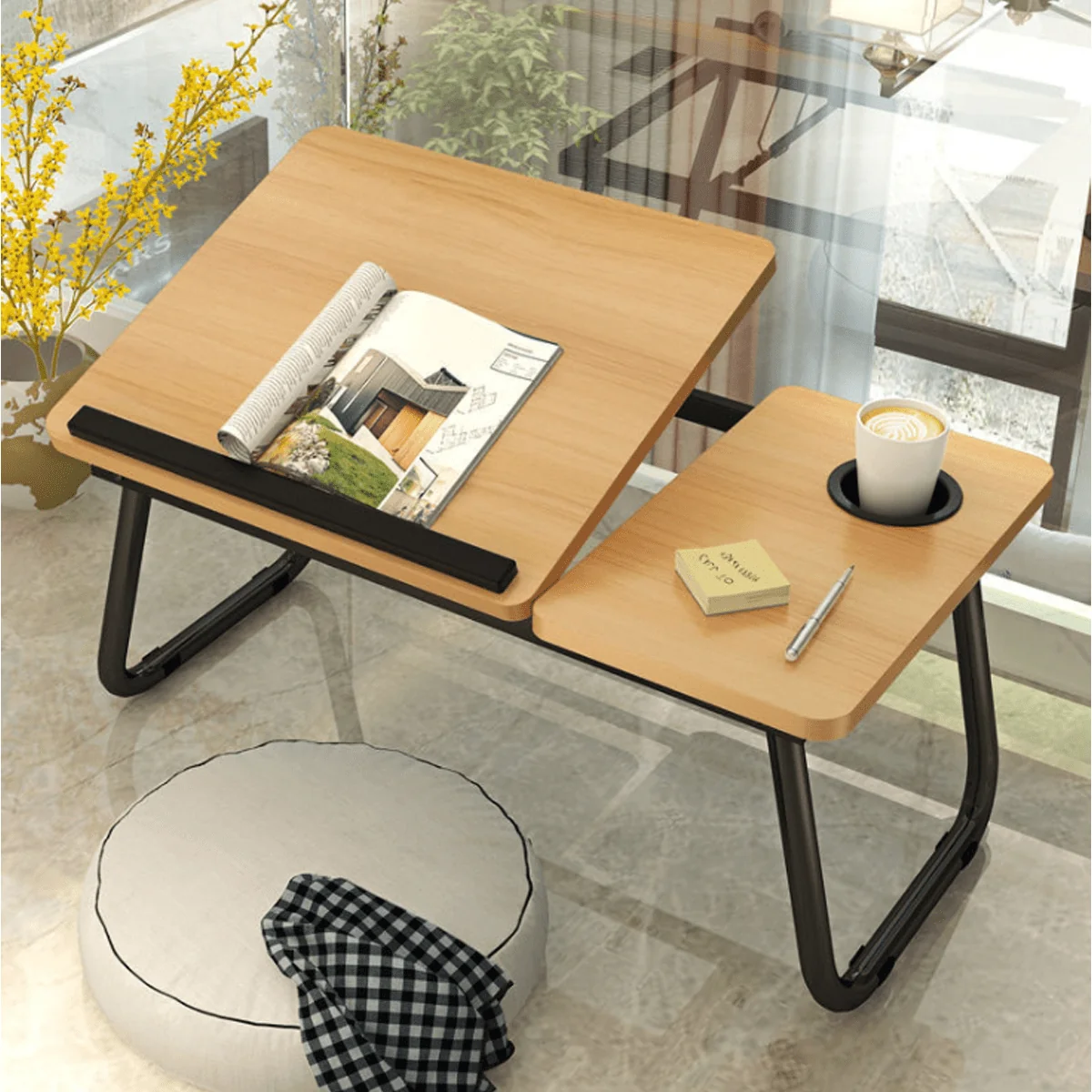 Contemporary Adjustable Folding Laptop Stand Table Minimalist