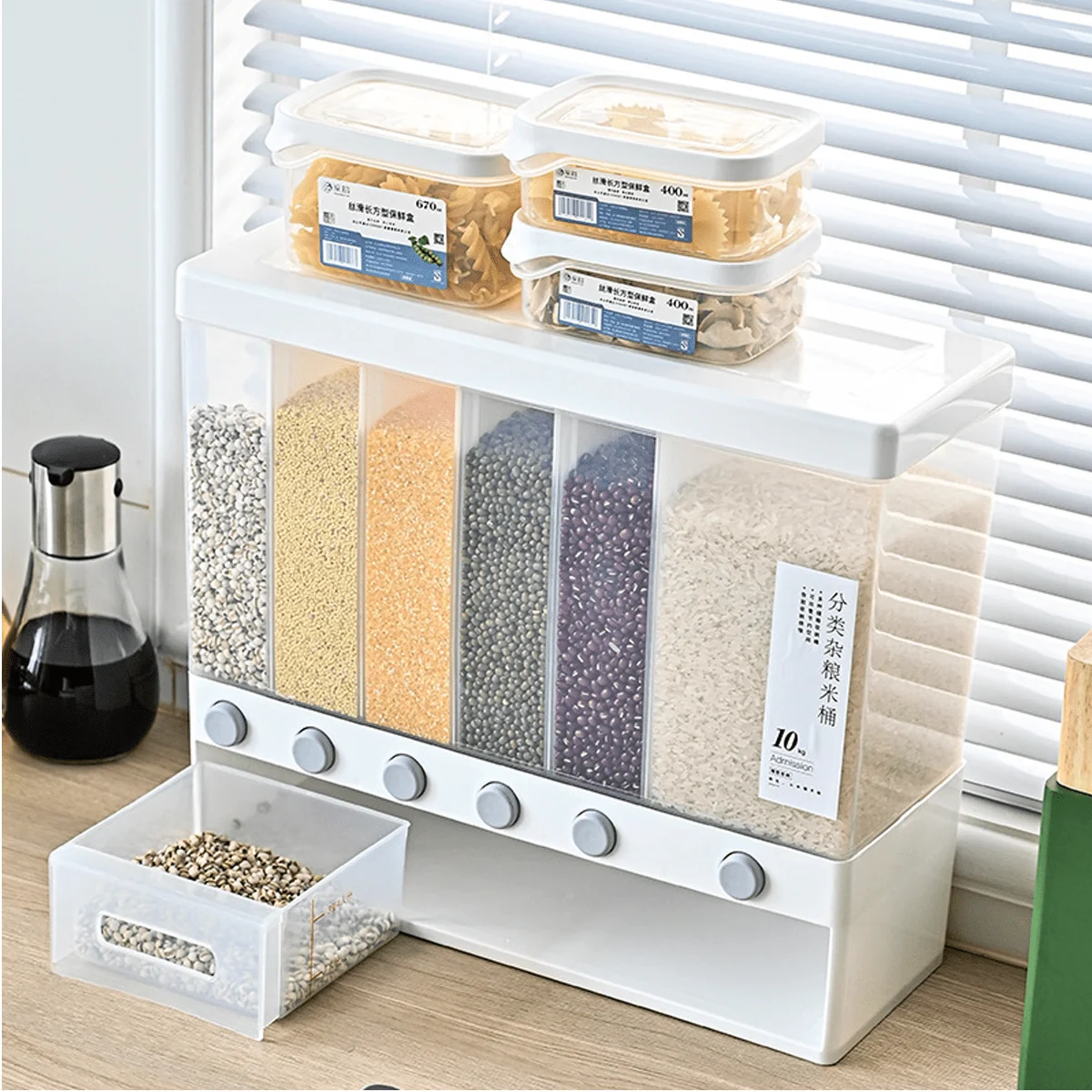 Secure Coarse Grain Rice Barrel Organizer Expertly Made
