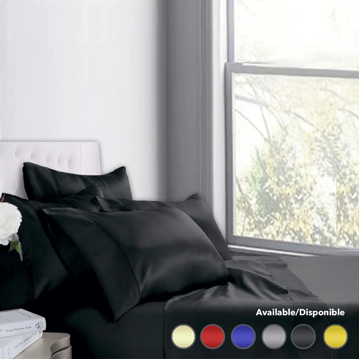 Enhanced Satin- Duvet Cover Set Reusable