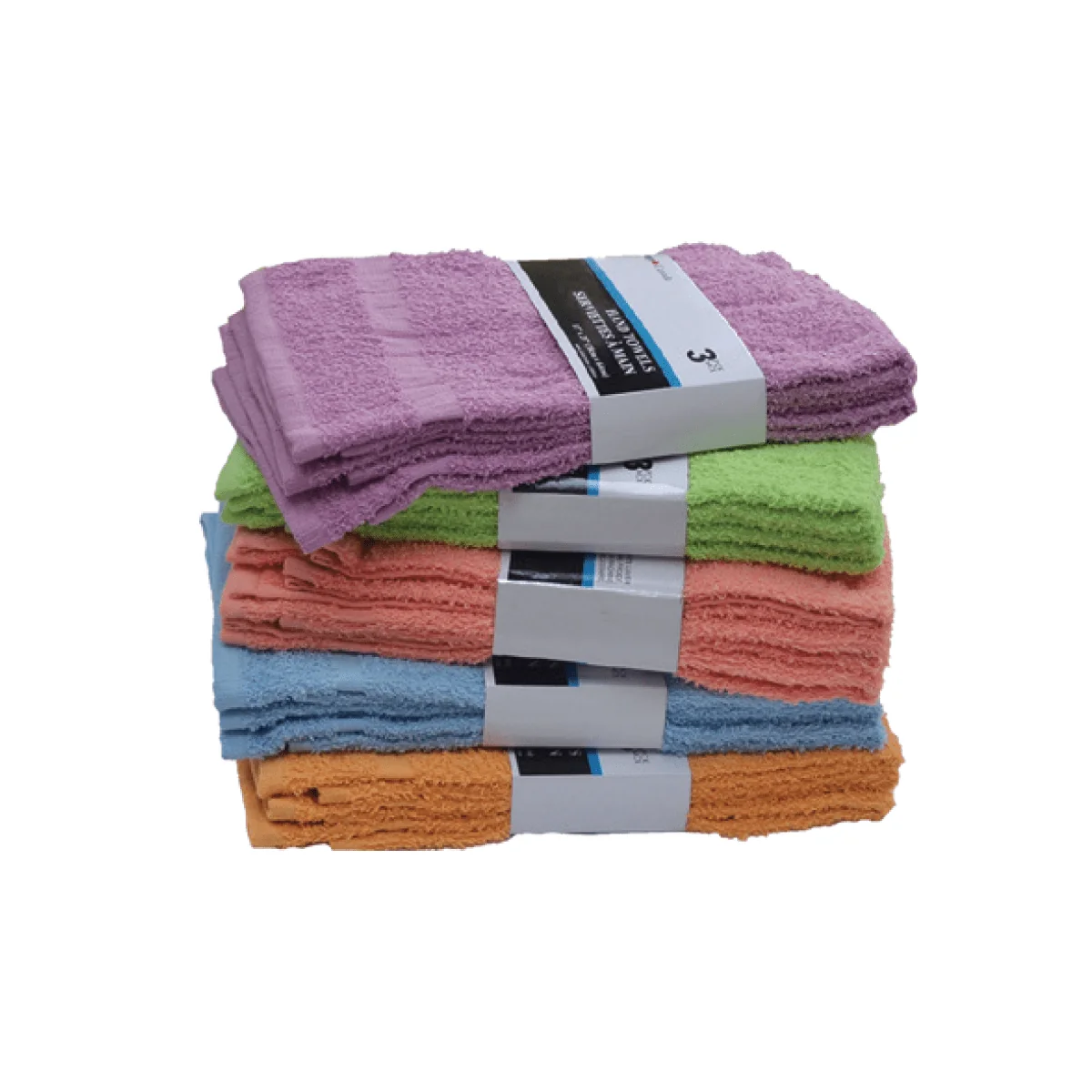 Premium 3pk Hand Towel 15x25in Solid Cotton Quality