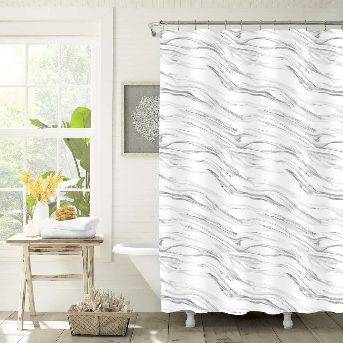 Sustainable Lauren Taylor – ELENOR- Shower Curtain Fast