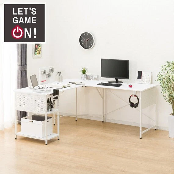 Expertly Made L-SHAPED CORNER DESK GM003 160 WH Trusted