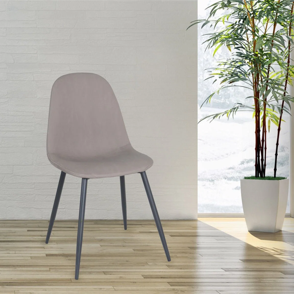 Minimalist High Quality Pu Dining Chair 45x54x84cm Superior