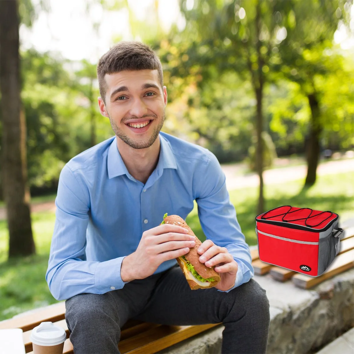 Premium Material Lunch Bag 30.5×22.5x21cm Refined