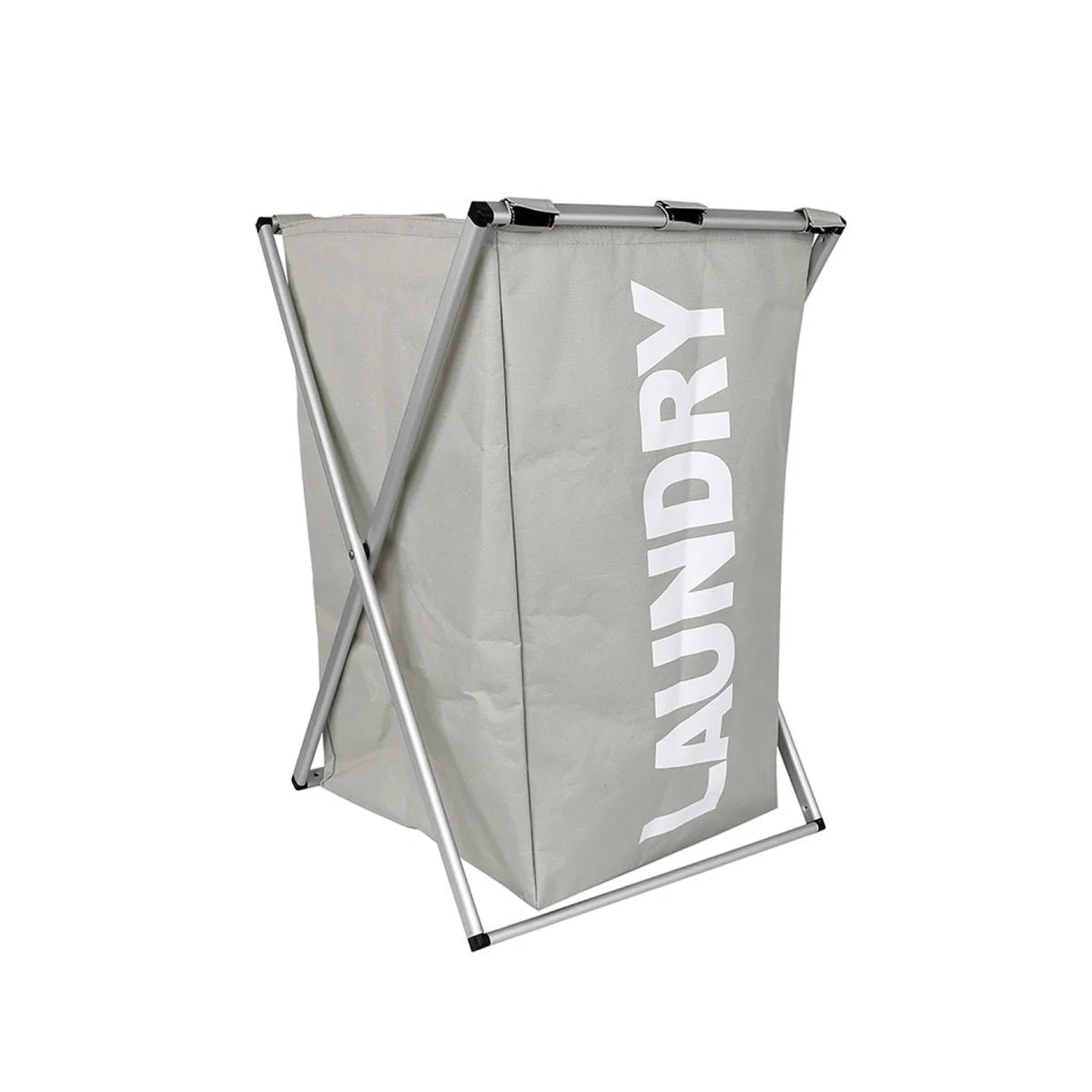 Casual Laundry Bag Lt Grey Detailed