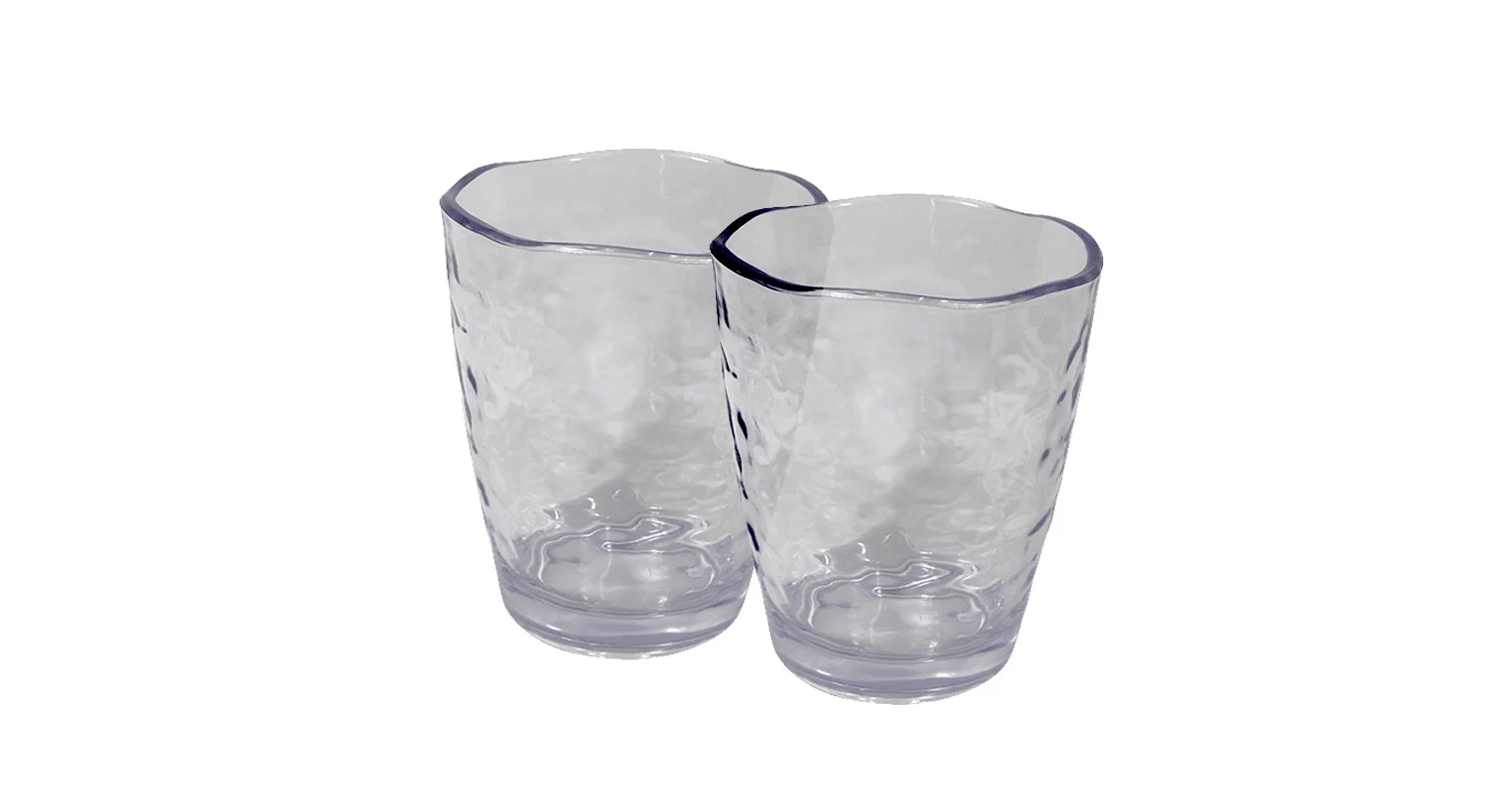 Practical Tumblers Acrylic Organic Hammered Original Design