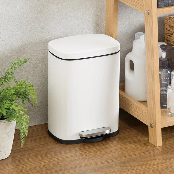 Responsible 5L RECTANGLE SOFT-CLOSE TRASH CAN Breathable