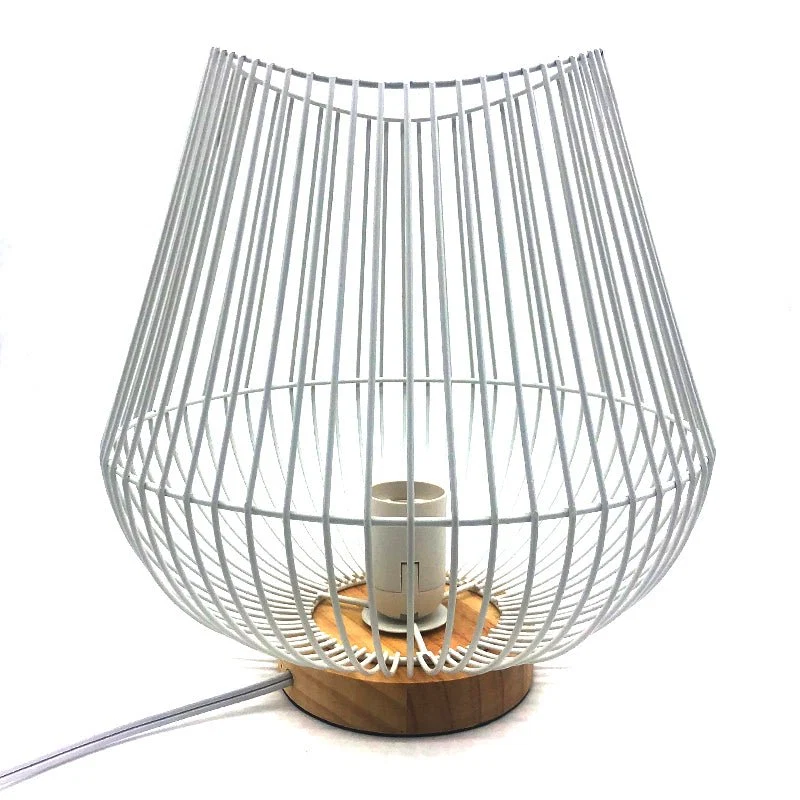 Elegant White Metal Wire Lamp Fashionable