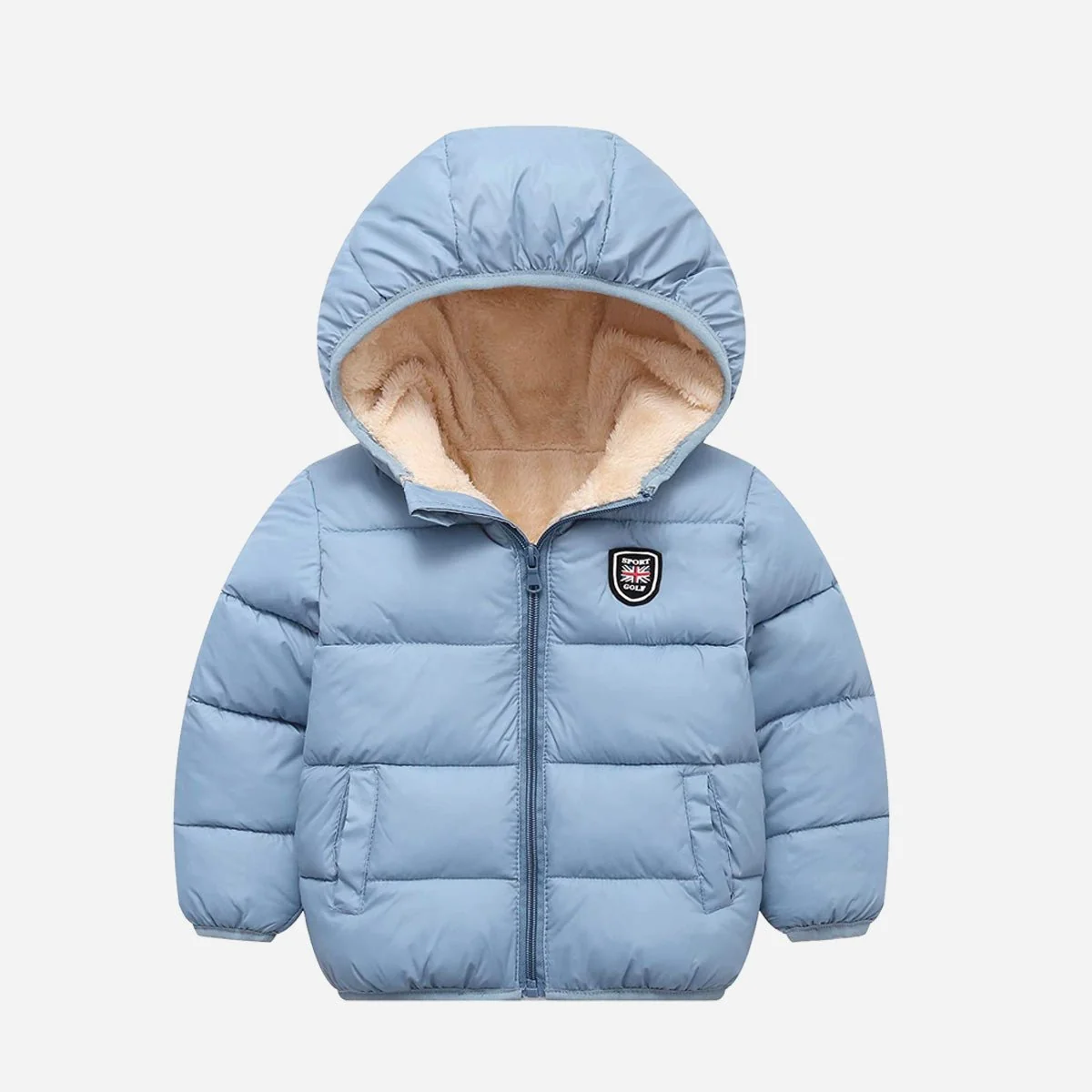 Easy-to-Use Girls Poly Filled Jacket With Sherpa Hood Consistent