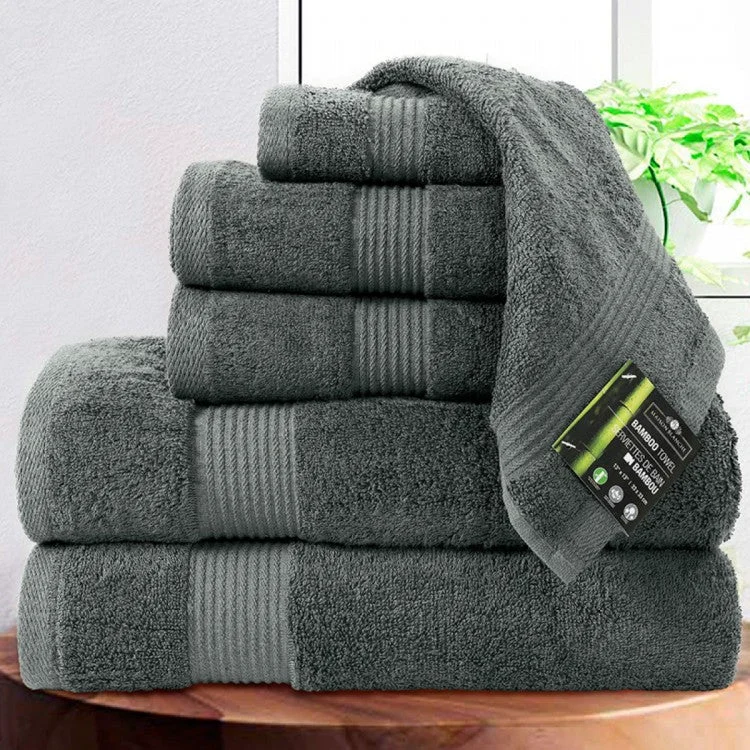 Sustainable Bamboo Taupe 13×13 Face Towel Sophisticated