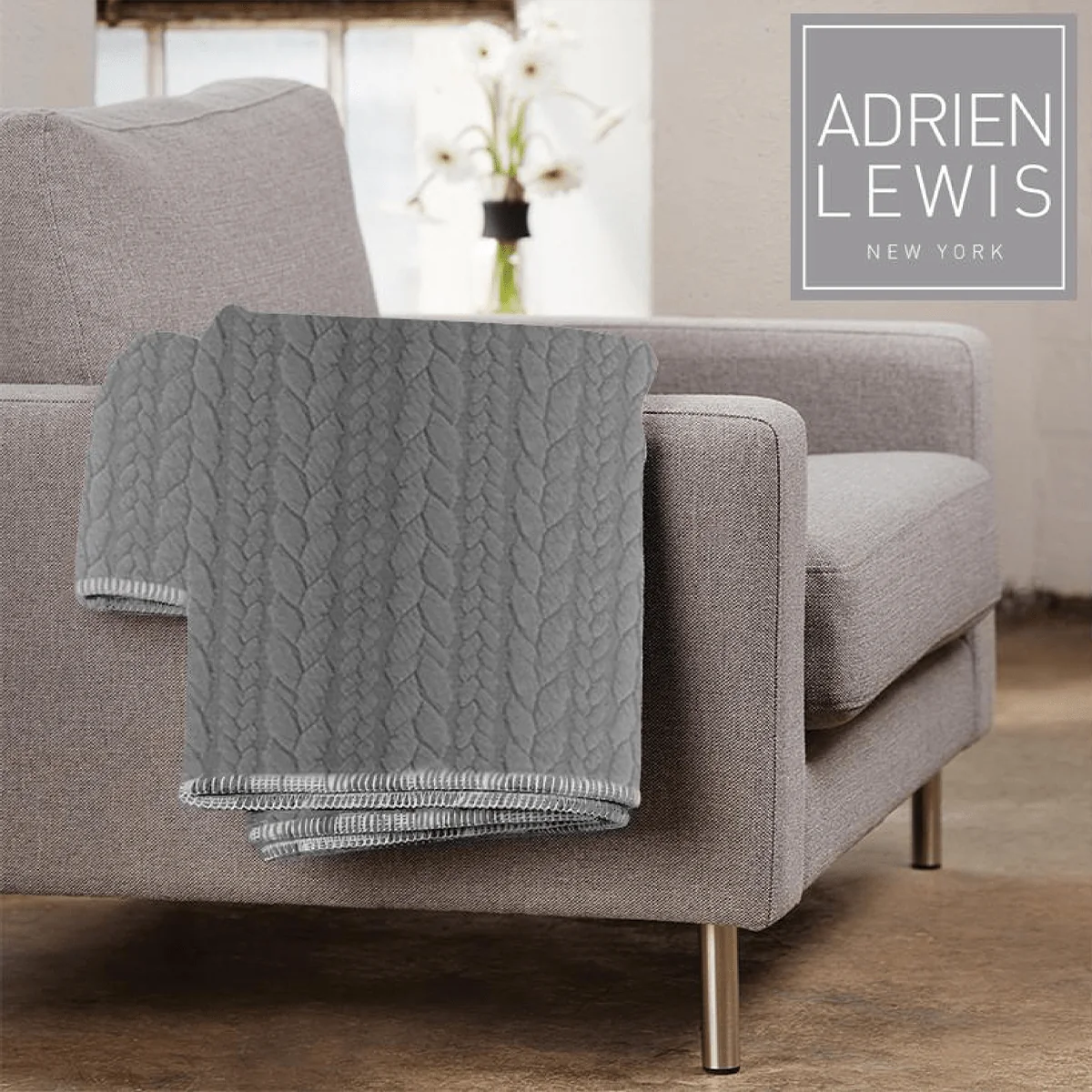 Luxury Hibernate Nilson Braided Throw with Sherpa Reverse Exceptional