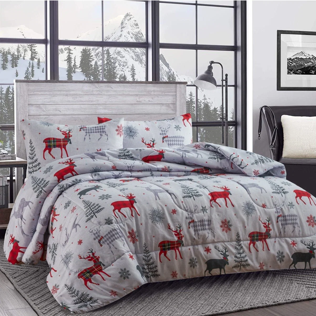 First-Class EVEREST 3pcs Comforter Set High-End