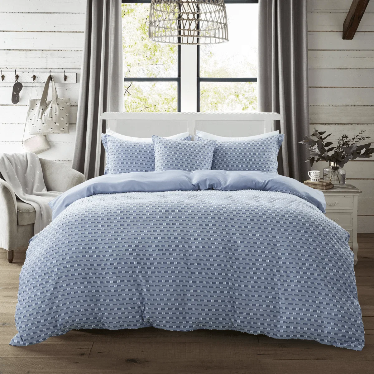 Fast Flocked 3pcs Duvet Cover Set Sustainable