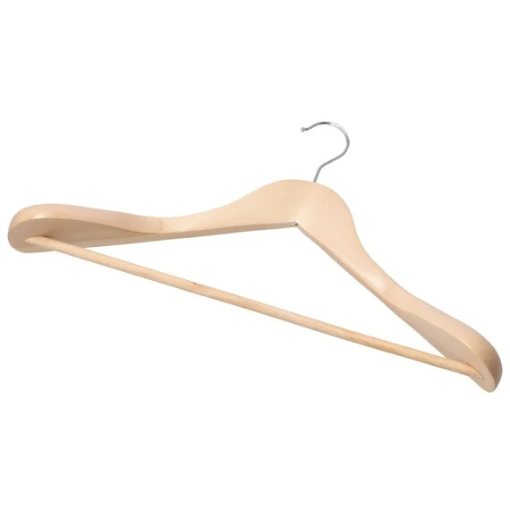 High-End WOODEN JACKET HANGER W45 LOTUS Stylish