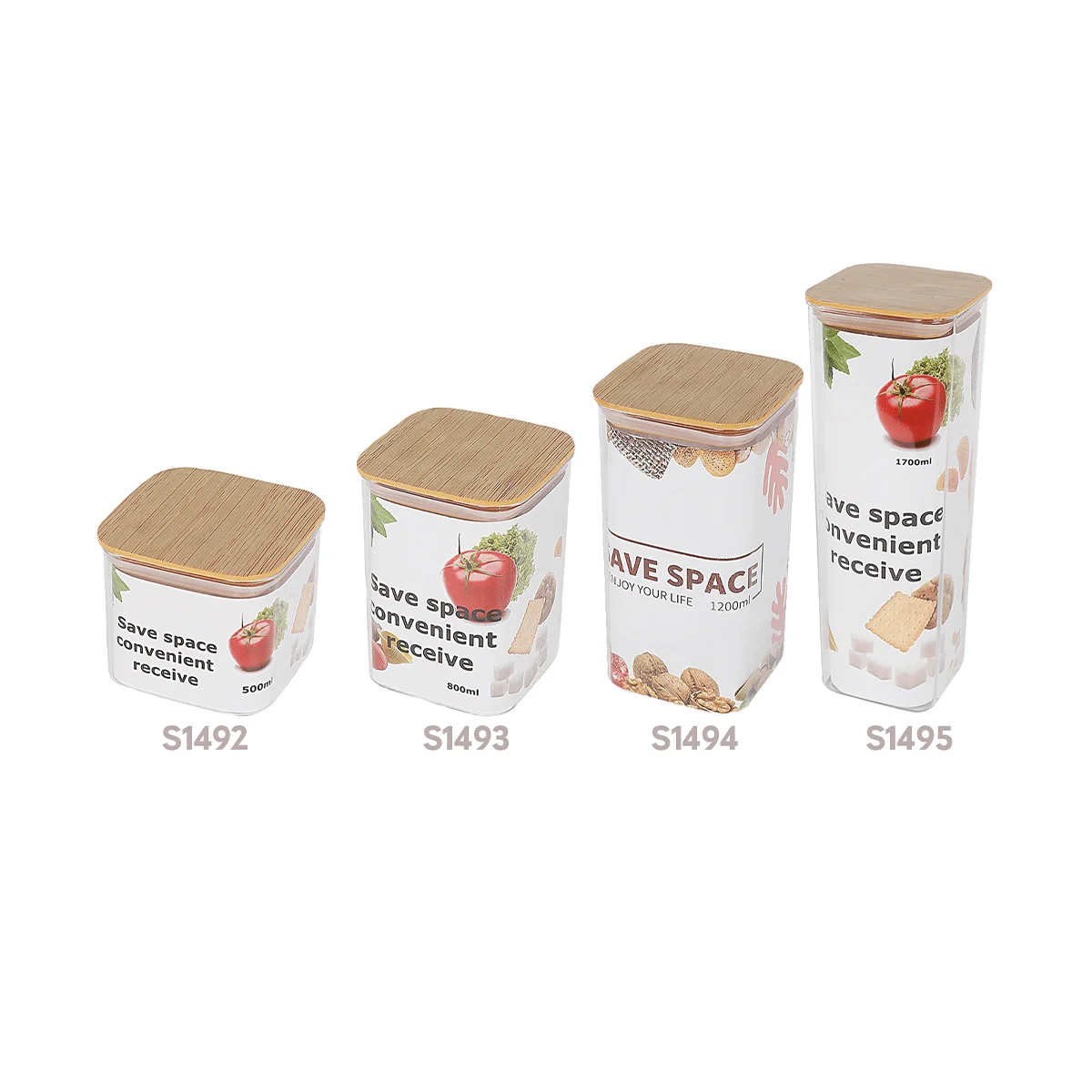 Stylish Bamboo Storage Container Reusable