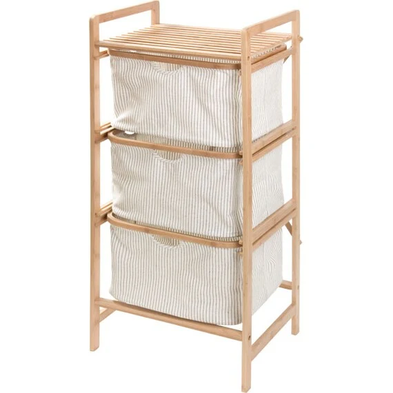 Effective 3 TIER SHELF WITH BASKET FORTE ST Smooth