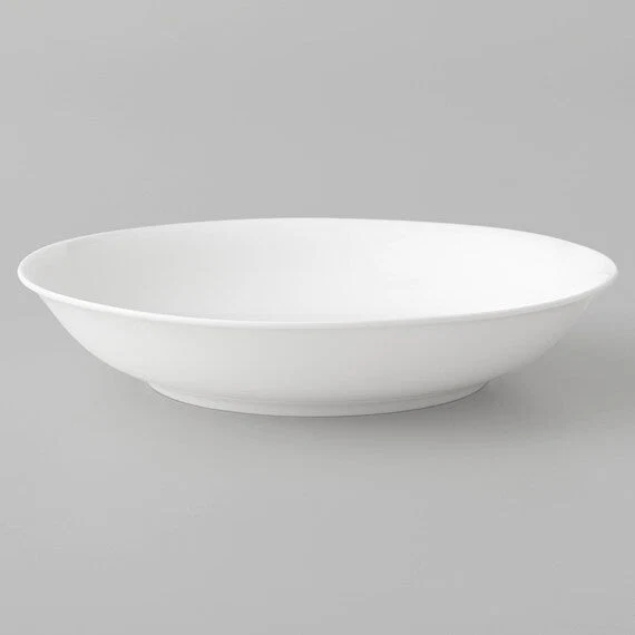 Natural BONE CHINA 24CM DEEP PLATE BC011 Proven