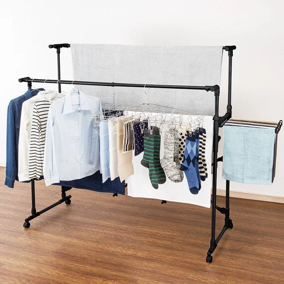 Solid HEAVY DUTY DRYING RACK BH02 BK Reusable