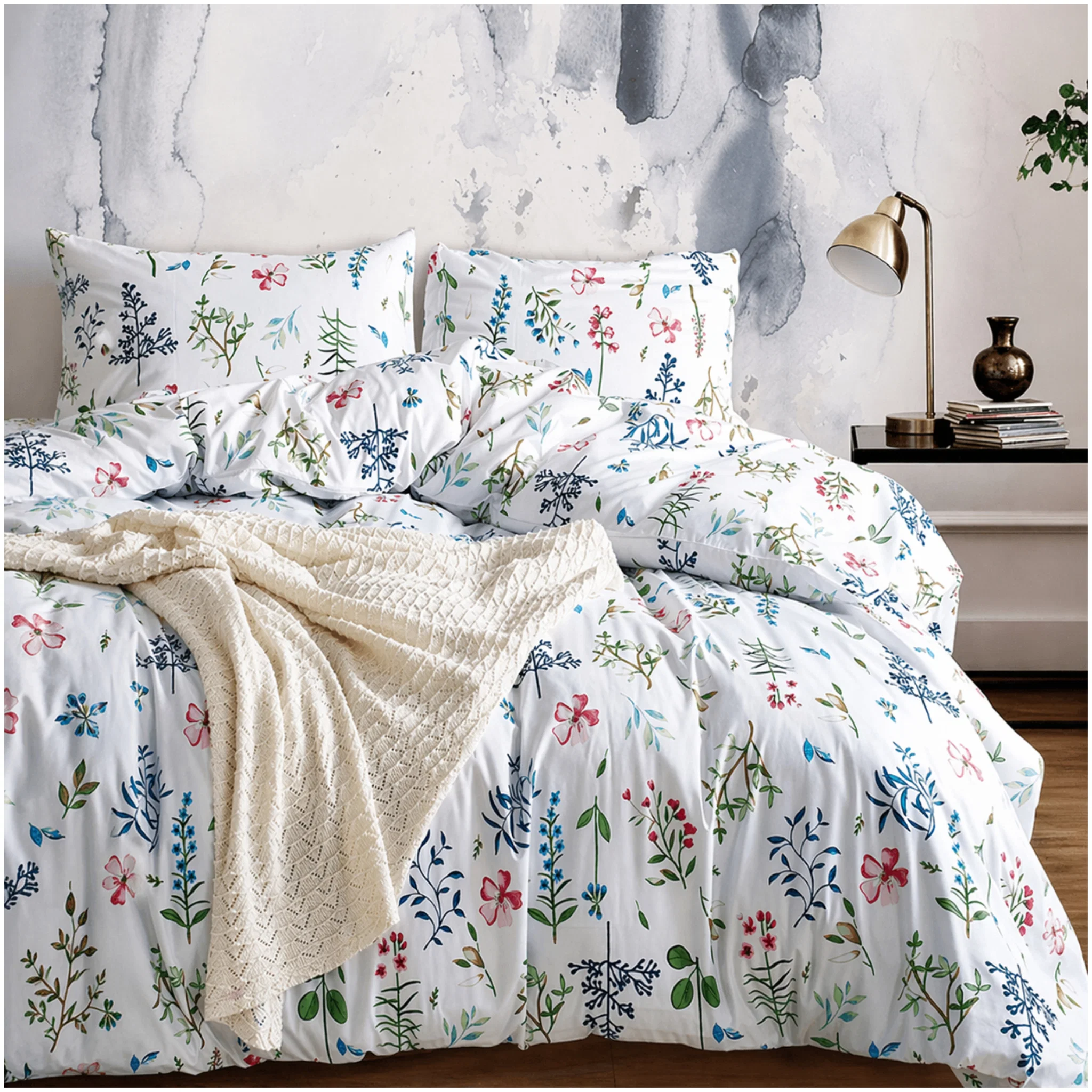 Fine Crafted LYRA Cotton Blend Duvet Cover Set Fashionable