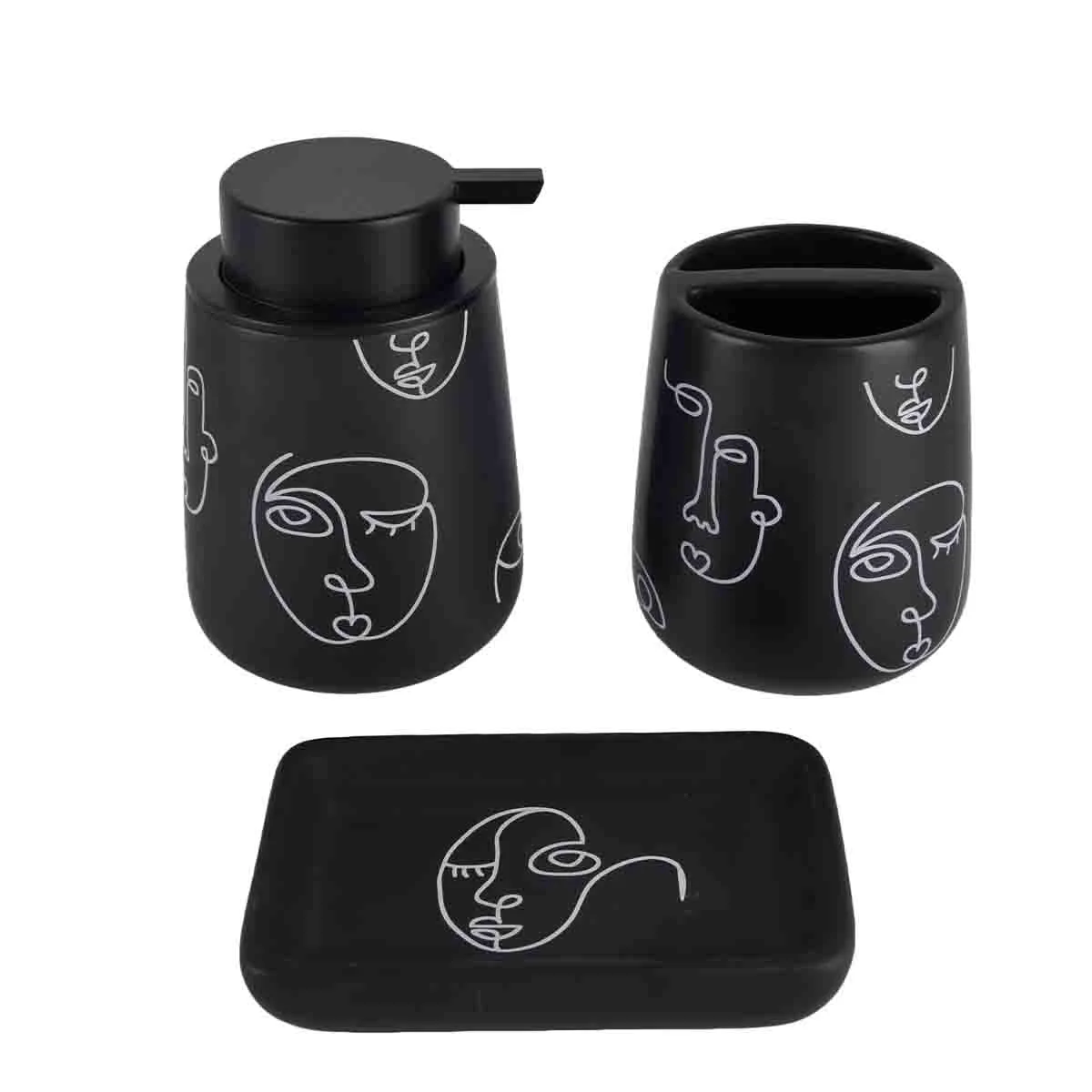 Soft Faces – Ceramic Bathroom Accessories Set Quality