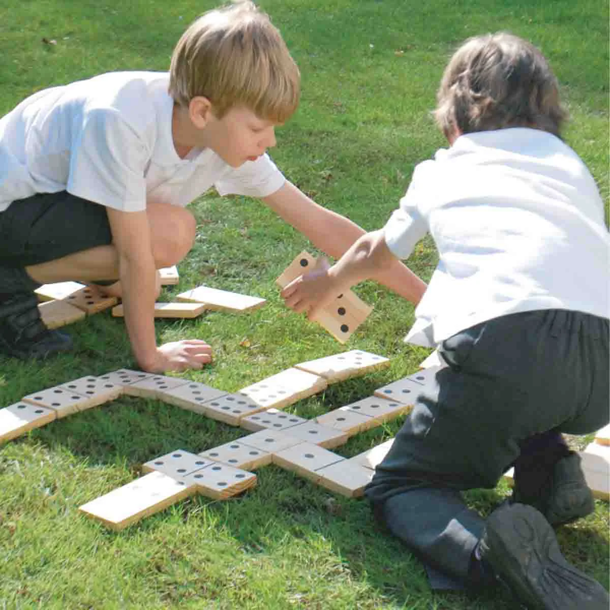Genuine Giant Wooden Dominoes Set 28 Pcs Premium