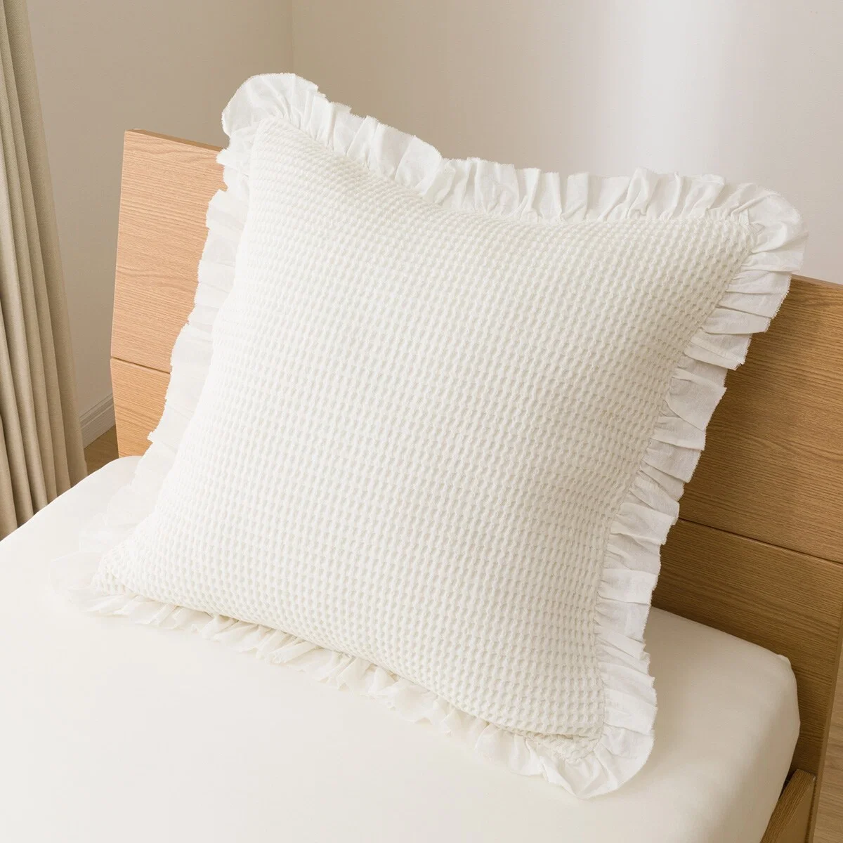 Contemporary JUMBO CUSHION COVER WAFFLE JCC01 Secure