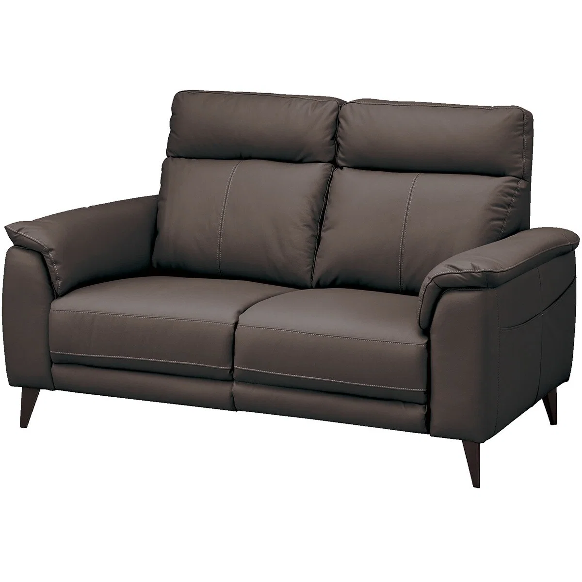 Reliable 2S-SOFA LB07 LEATHER DBR Sophisticated