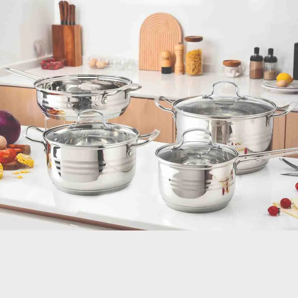 Proven Massimo 7pc Stainless Steel Cookware Set Safe