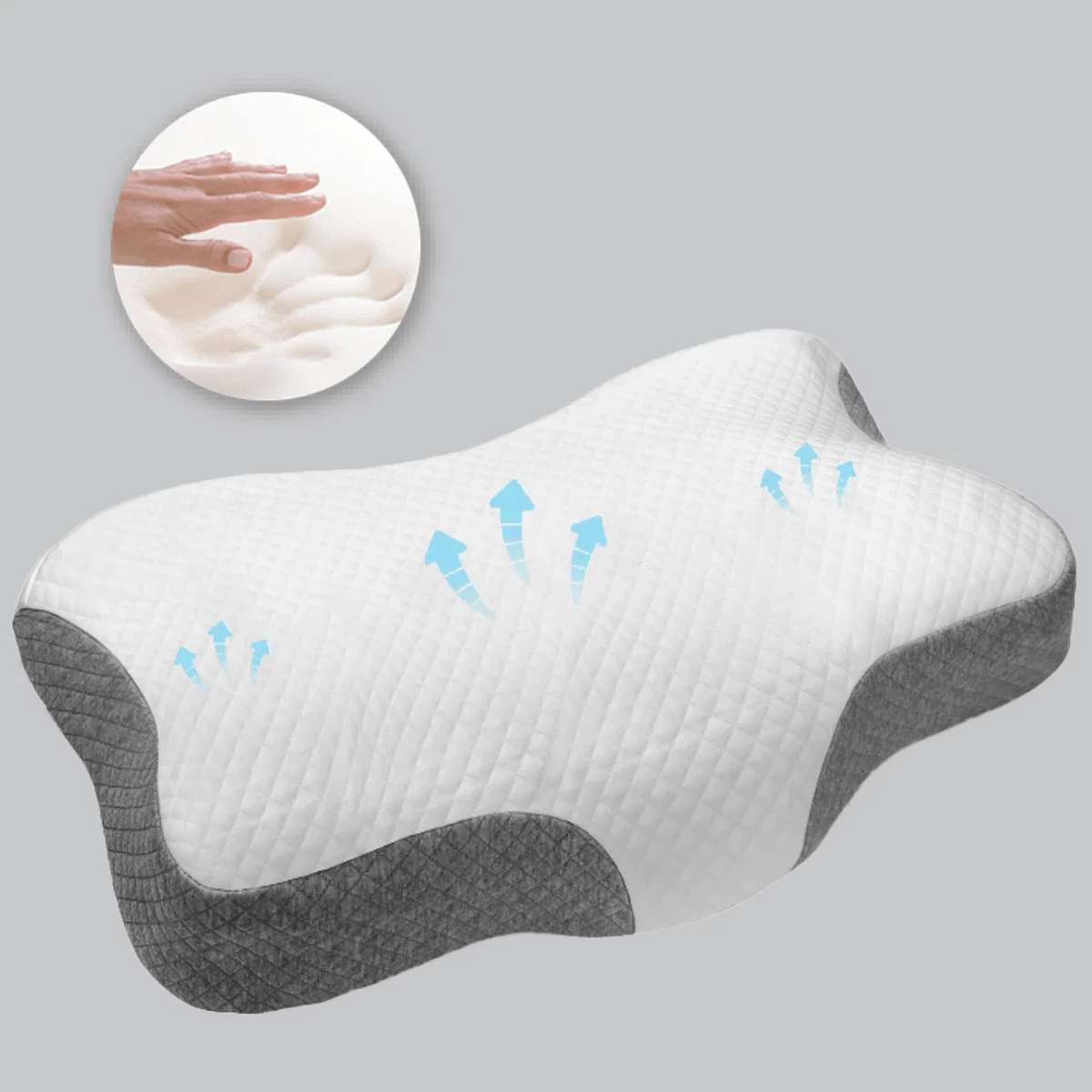 Enhanced Therapeutic Memory Foam Pillow 19x30x4 Effective