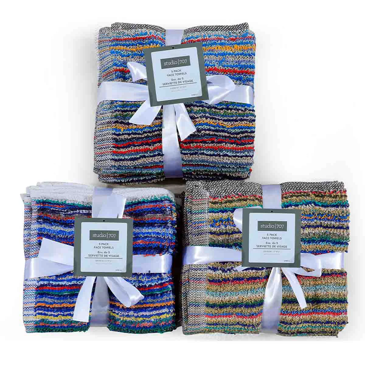 Elite STUDIO 707 – 5 Pack Face Towels Modern