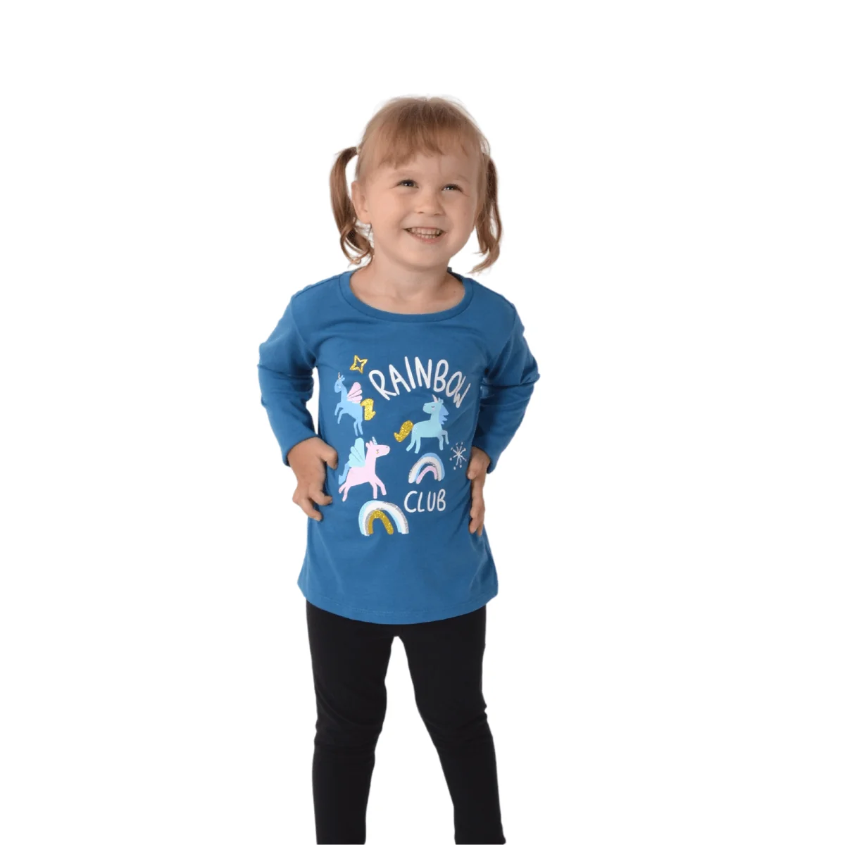 Sustainable Girls Long Sleeve Printed Tee Shirt Exclusive
