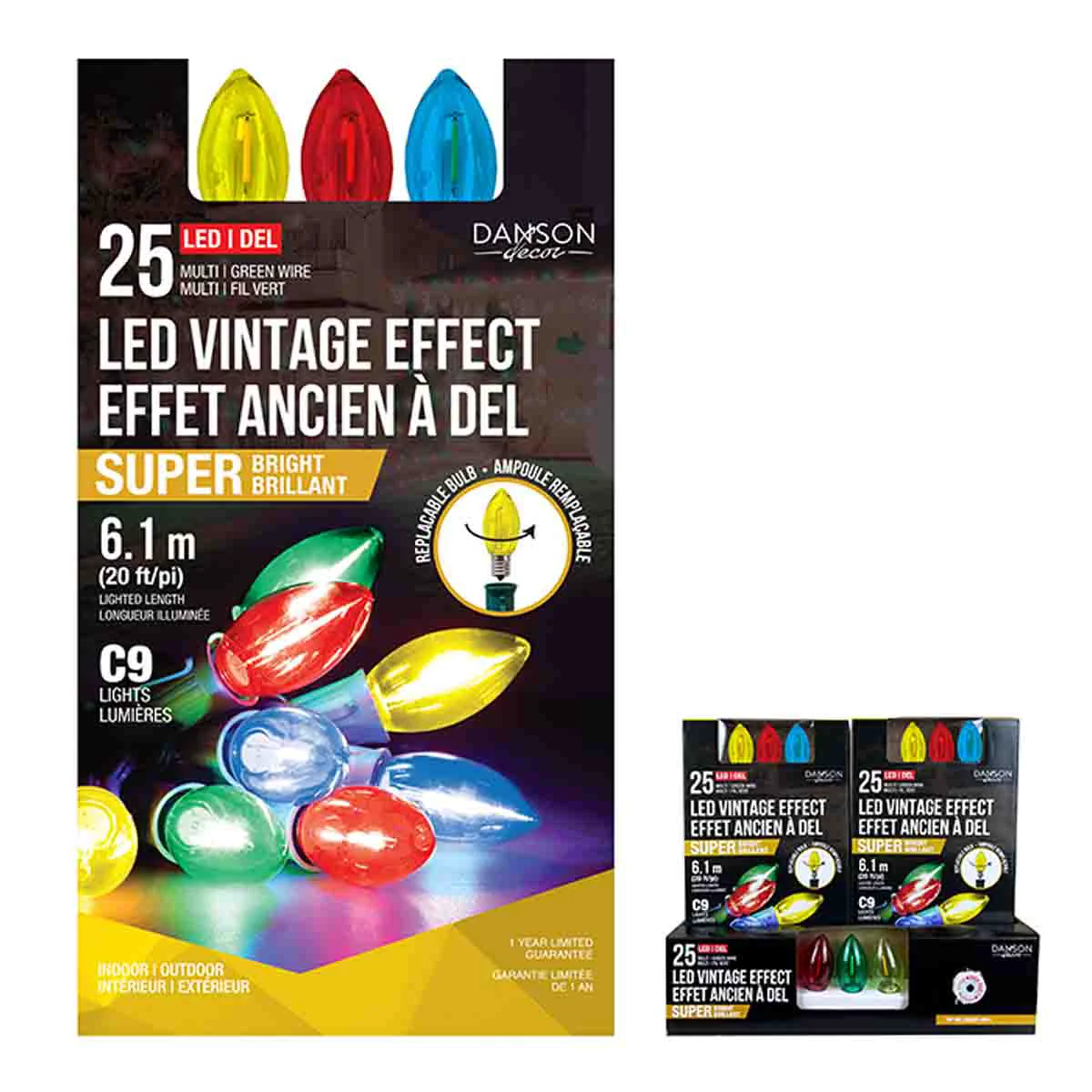 Unique 25 C9 Vintage Look Superbright Led Lights High-Performance