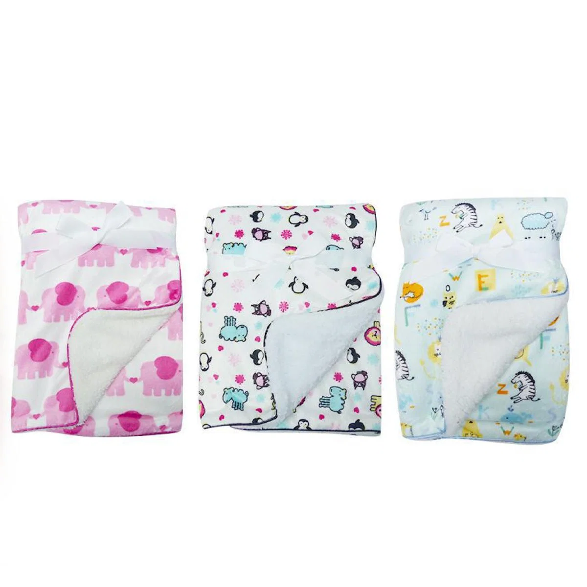 Secure Baby Blanket Micro Mink with Sherpa Reverse Durable
