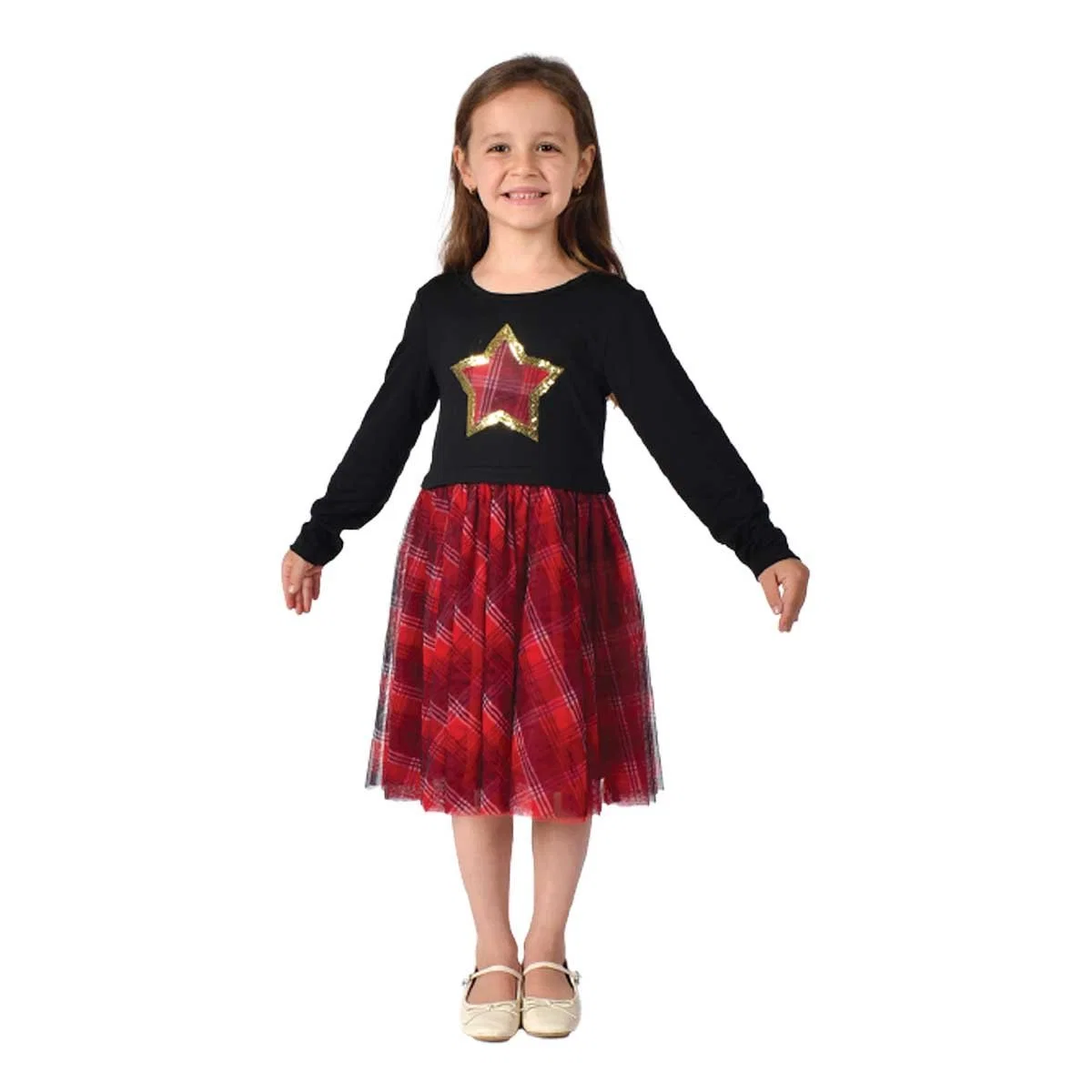 Genuine Girls Long Sleeve Party Dress Premium