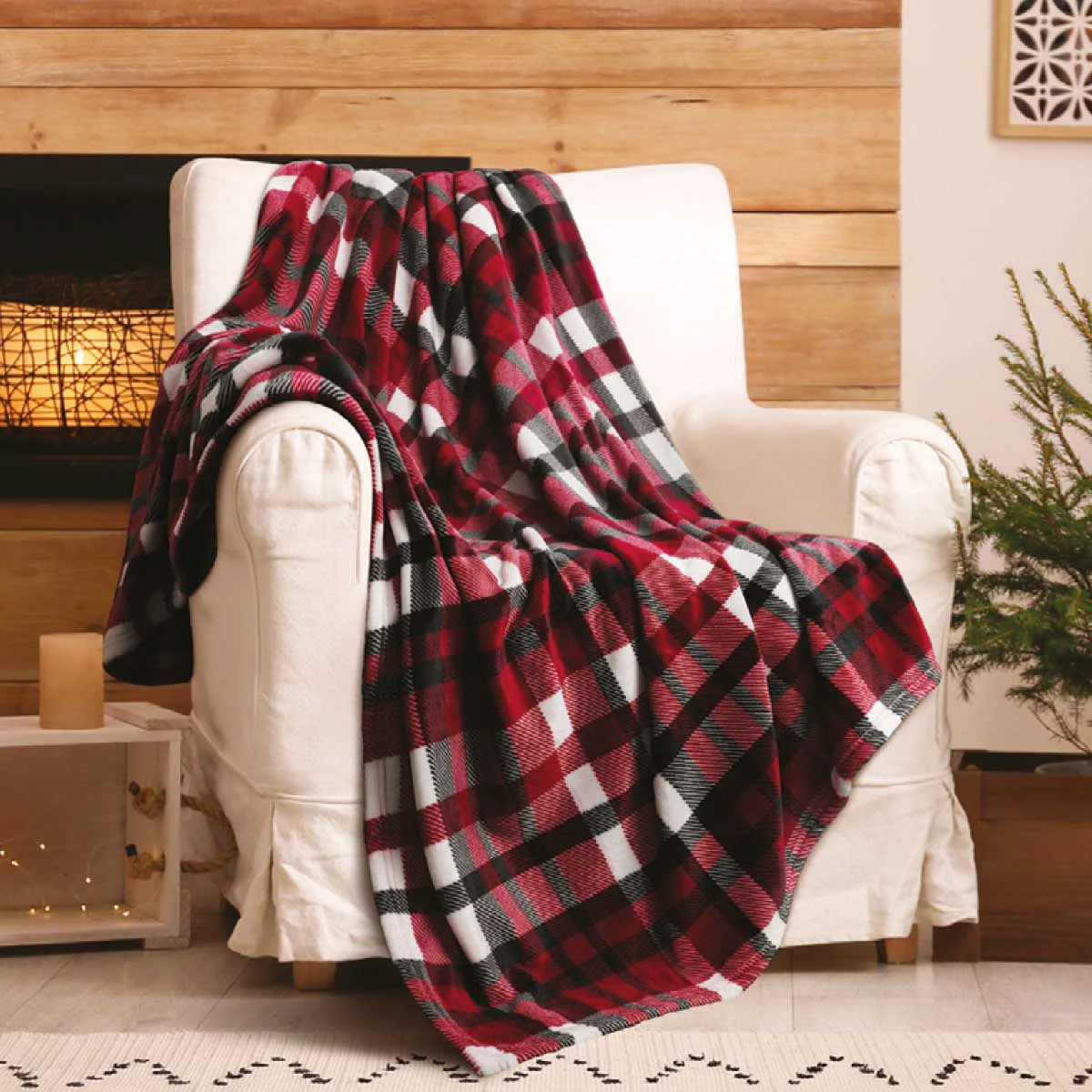 Professional Throw Timber Lodge Velour Casual