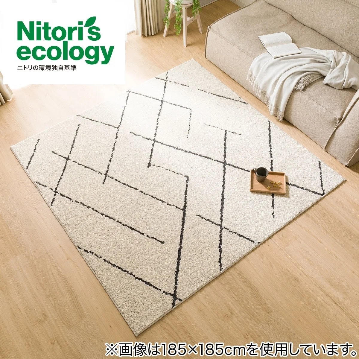 Premium Material TUFTED RUG 185X185 BE SR003 Long-Lasting