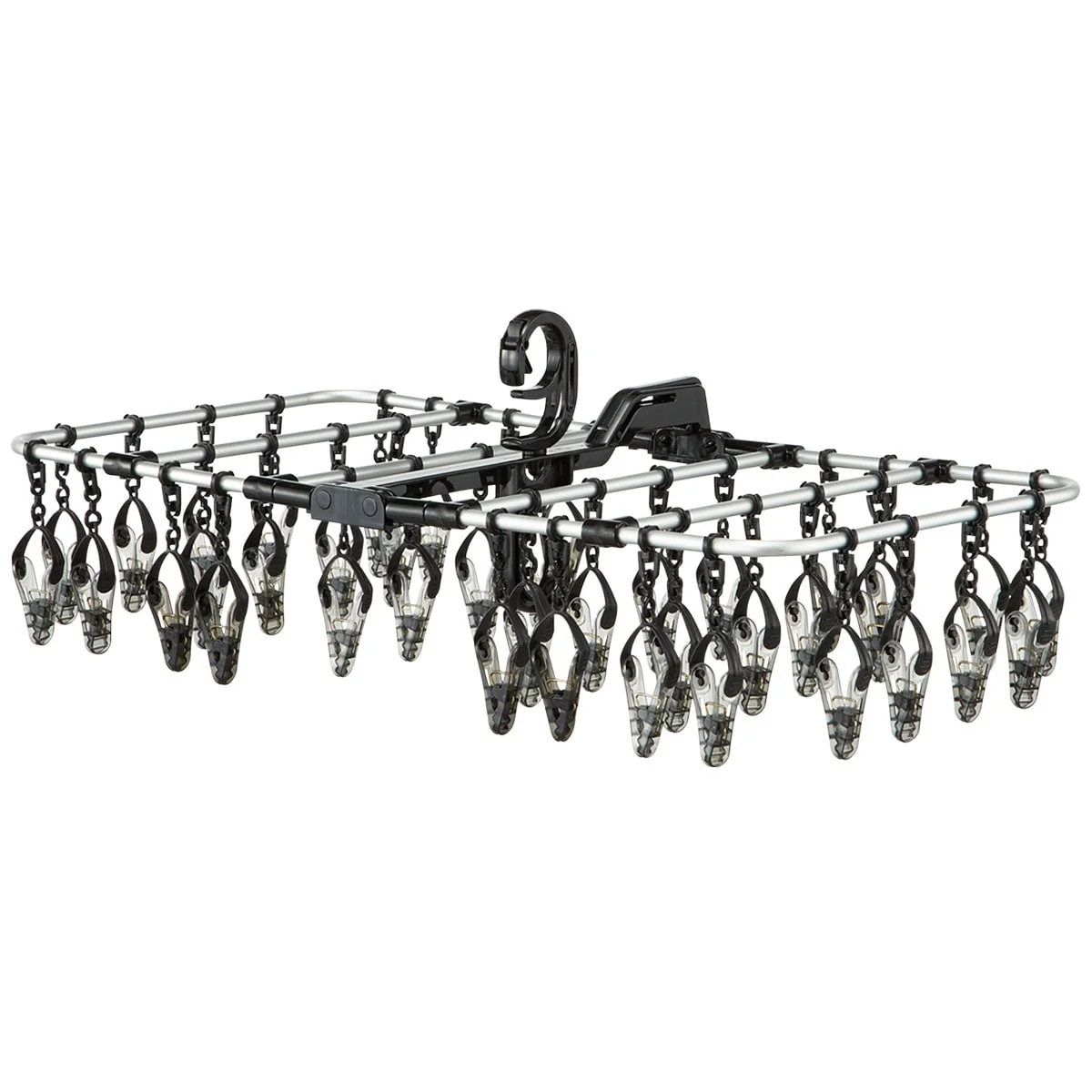 Pure ALUMINUM LAUNDRY PEG HANGER 40P DGY Advanced
