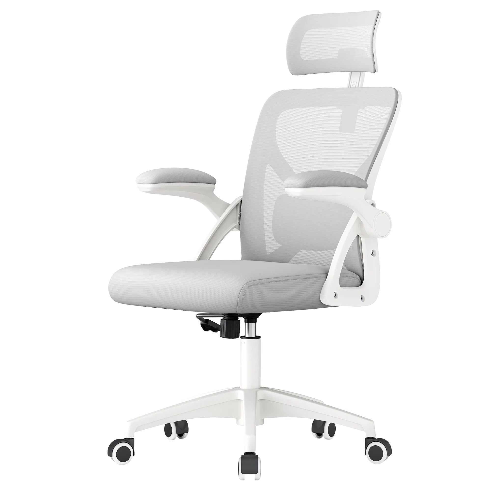 World-Class SONGMICS HOME SONGMICS HOME Ergonomic Mesh Desk Chair with Flip-Up Armrests and Headrest Computer Office Chair with Lumbar Support Fine