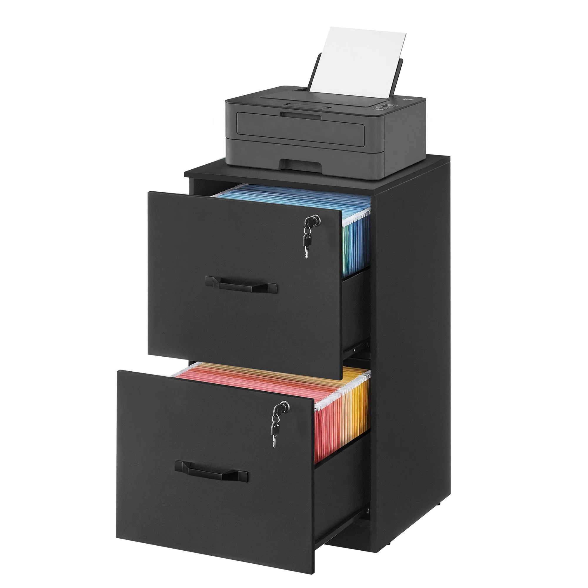 High-Performance VASAGLE VASAGLE 2 Drawer File Cabinet with Locks for A4 Letter Sized Documents Filing Cabinet for Hanging File Folders Home Office Innovative