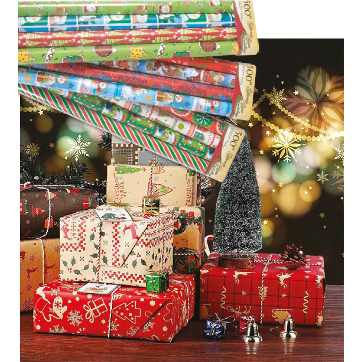 Elegant 17 Pc Gift Wrap Kit Stylish