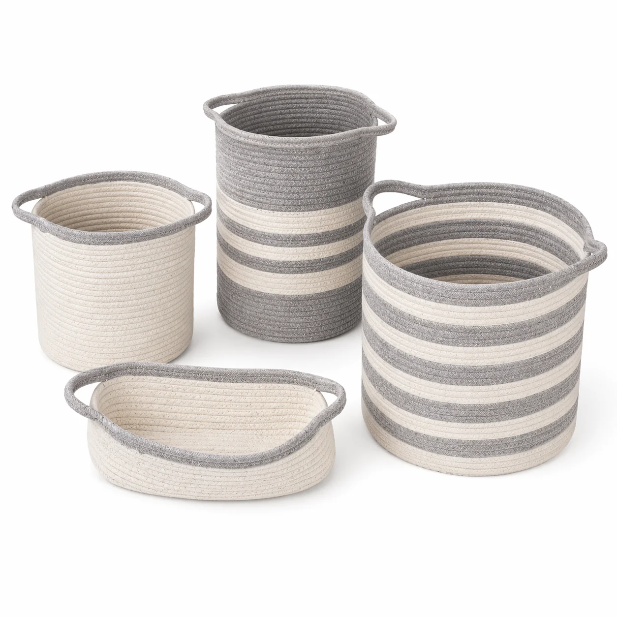 Soft LAURENT TAYLOR – 4Pcs Cotton Rope Basket First-Class