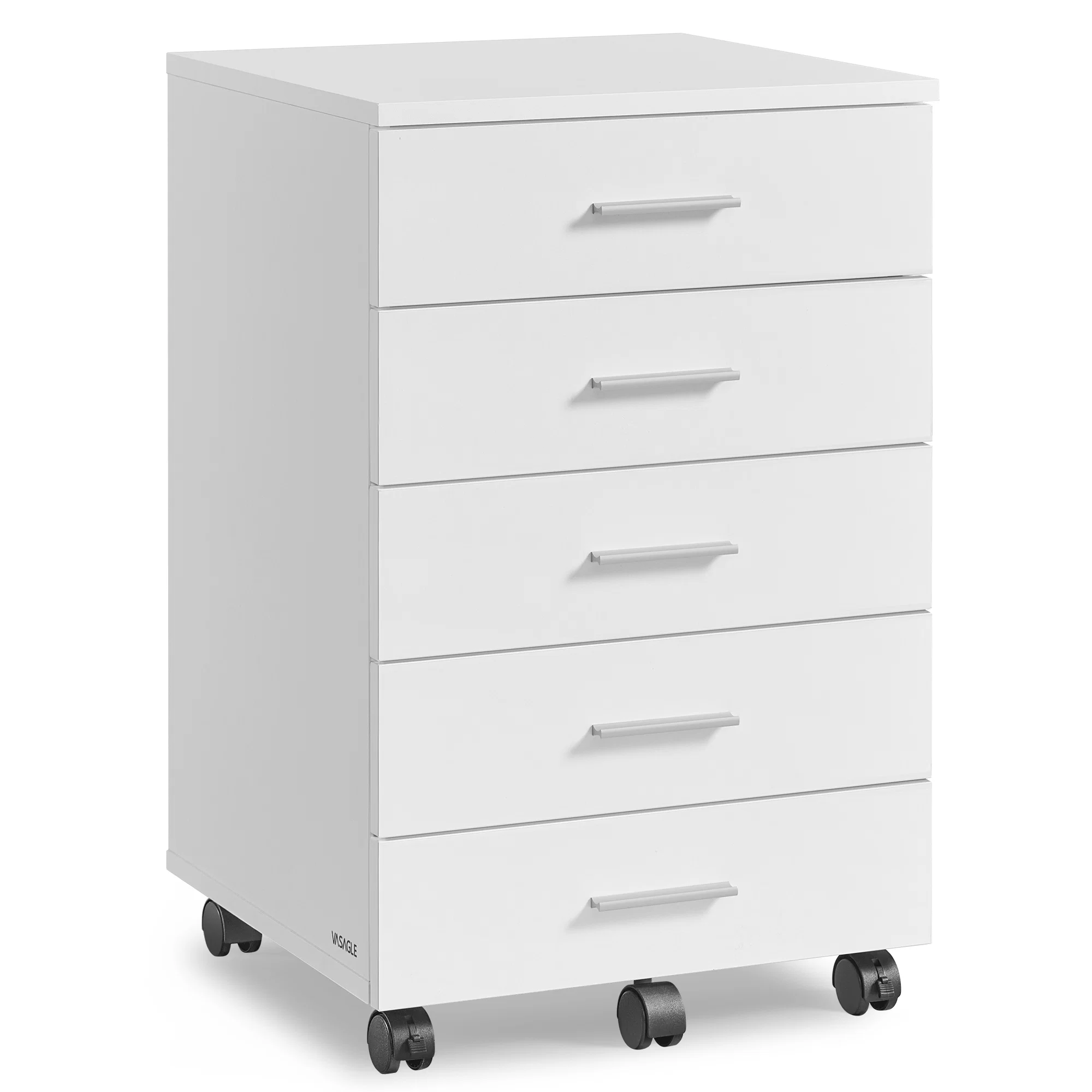 Organic VASAGLE VASAGLE CUSTOS Collection – File Cabinet Mobile Pedestal Filing Cabinet with Wheels Responsible