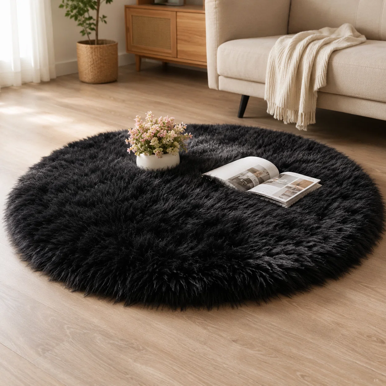 Easy-to-Use Soft Faux Sheepskin Rug 3 Dependable