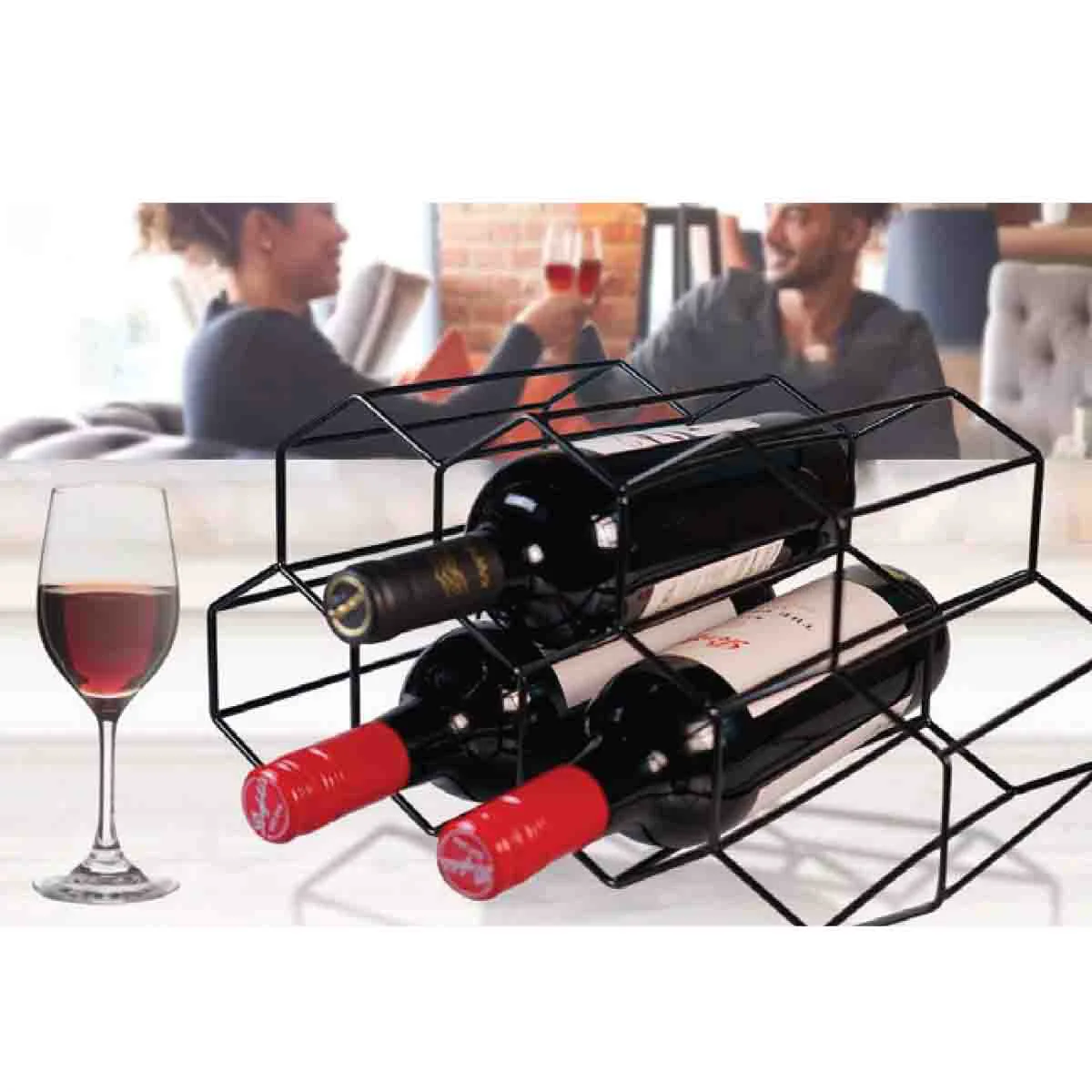 Luxury 11 Bottle Wine Rack Expertly Made