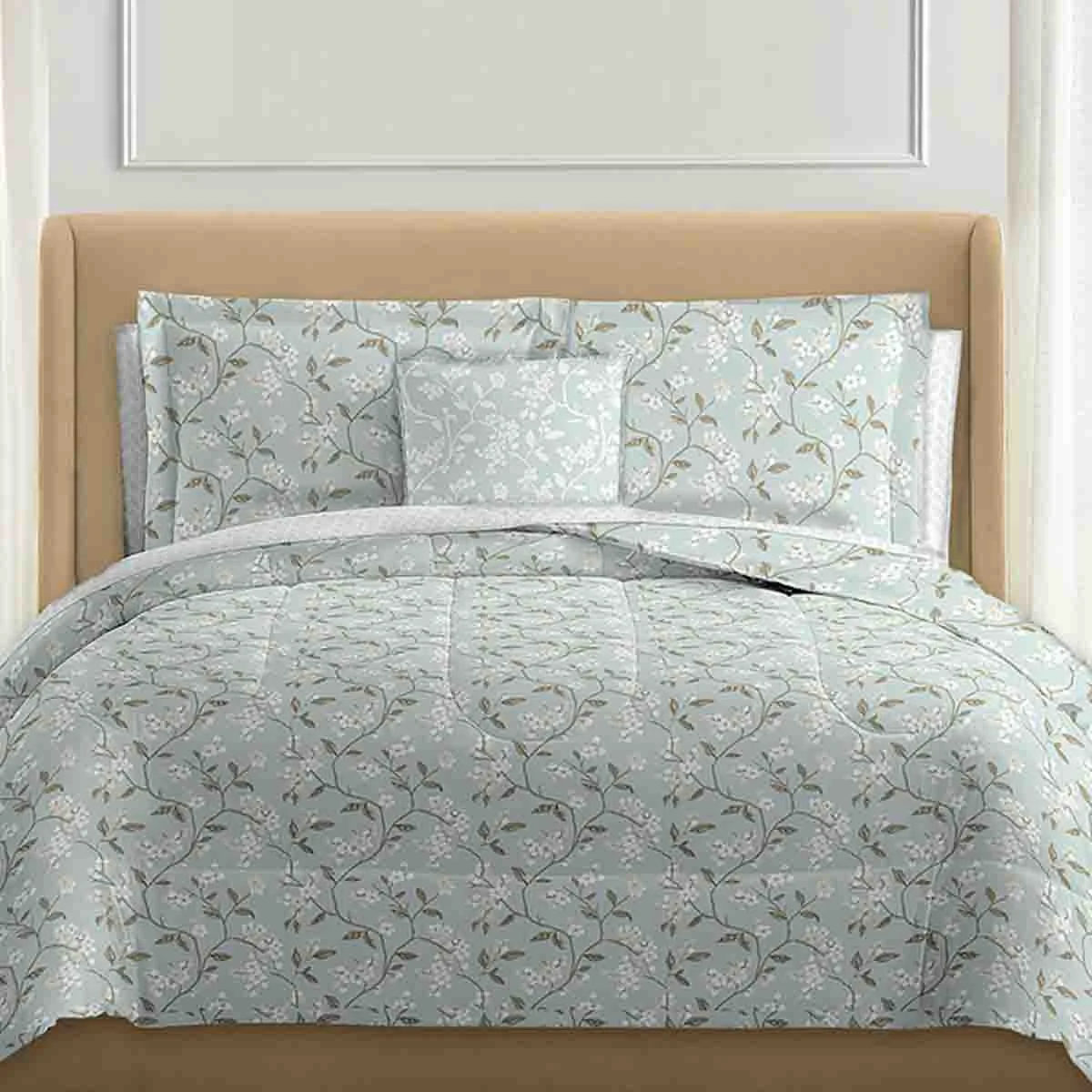 Contemporary Lauren Taylor Coralie8 Pc Comforter Set Organic